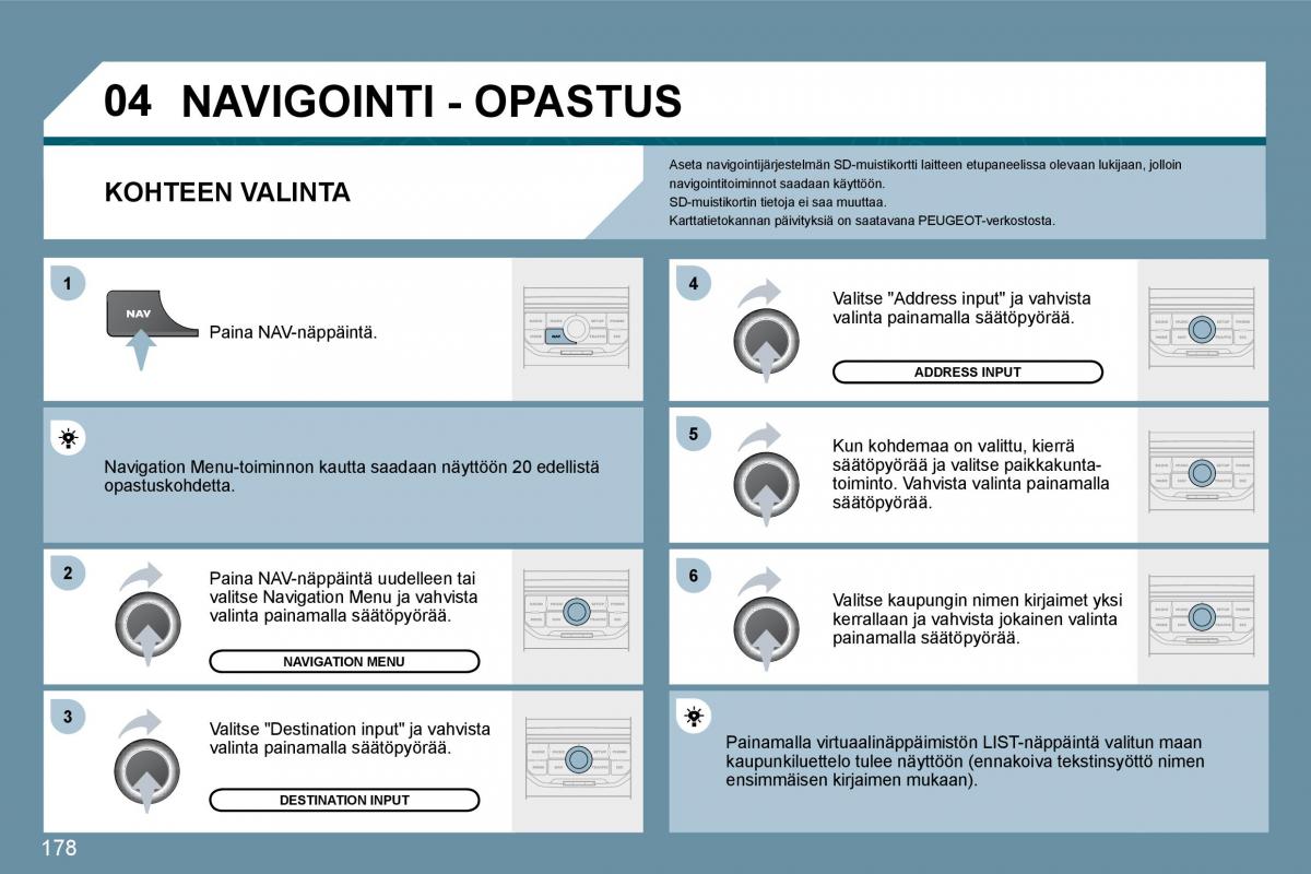 Peugeot 207 omistajan kasikirja / page 174