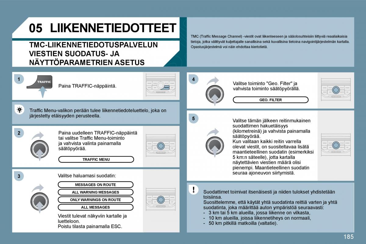 Peugeot 207 omistajan kasikirja / page 181