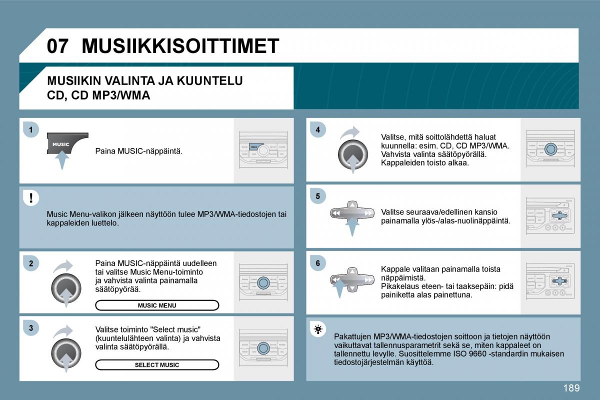 Peugeot 207 omistajan kasikirja / page 185