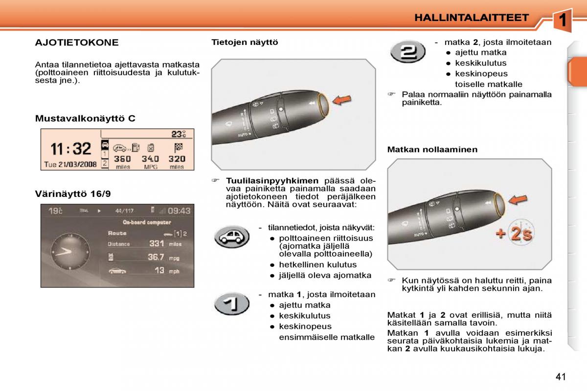 Peugeot 207 omistajan kasikirja / page 25