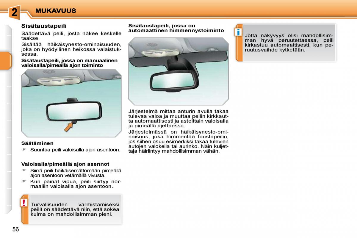 Peugeot 207 omistajan kasikirja / page 45