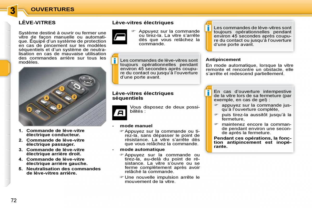 Peugeot 207 manuel du proprietaire / page 55