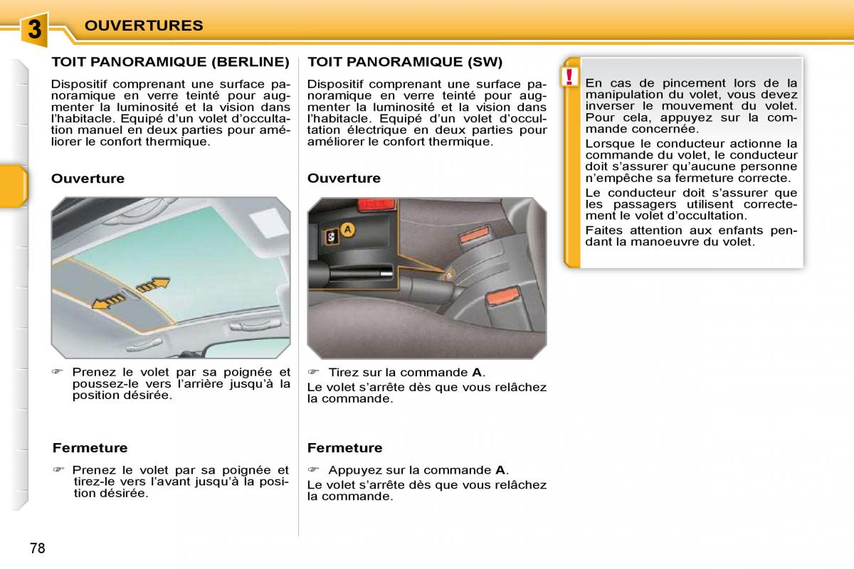 Peugeot 207 manuel du proprietaire / page 63