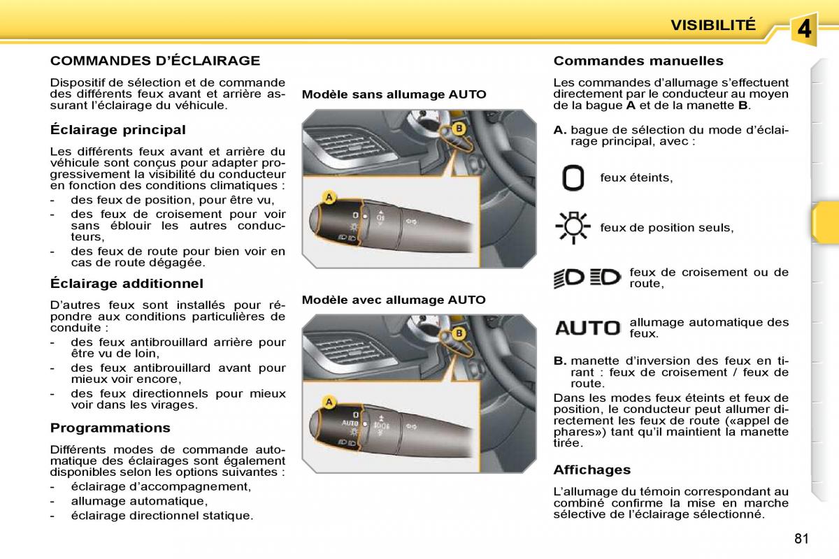 Peugeot 207 manuel du proprietaire / page 67