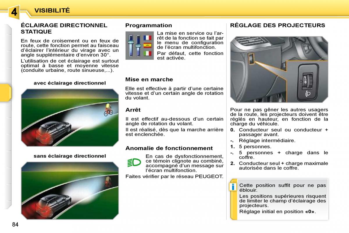 Peugeot 207 manuel du proprietaire / page 71