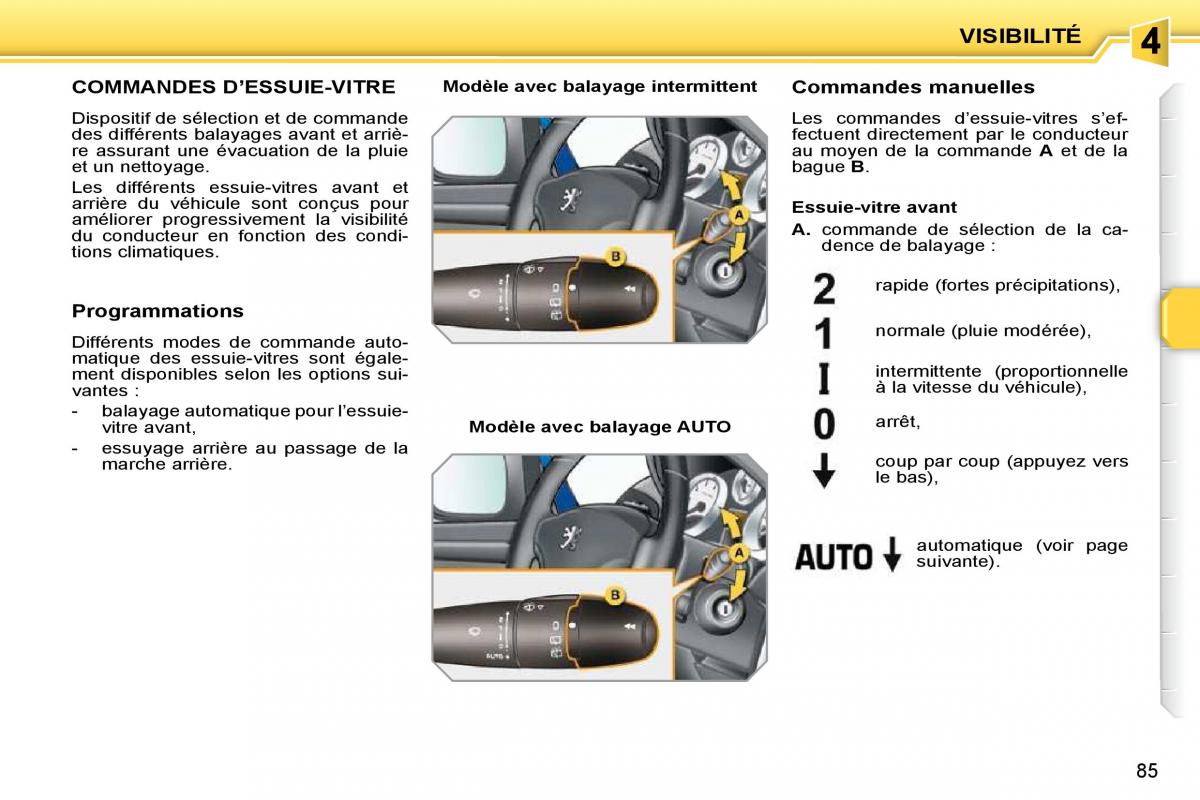 Peugeot 207 manuel du proprietaire / page 72