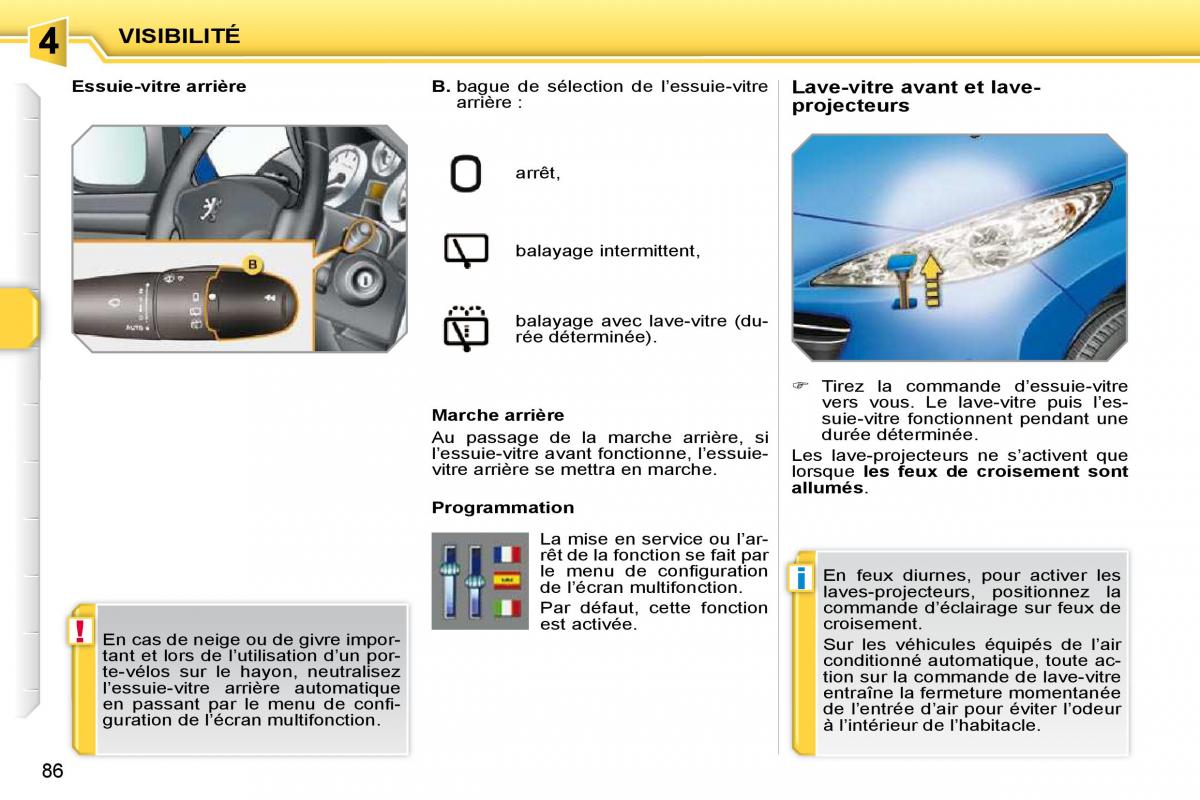 Peugeot 207 manuel du proprietaire / page 73