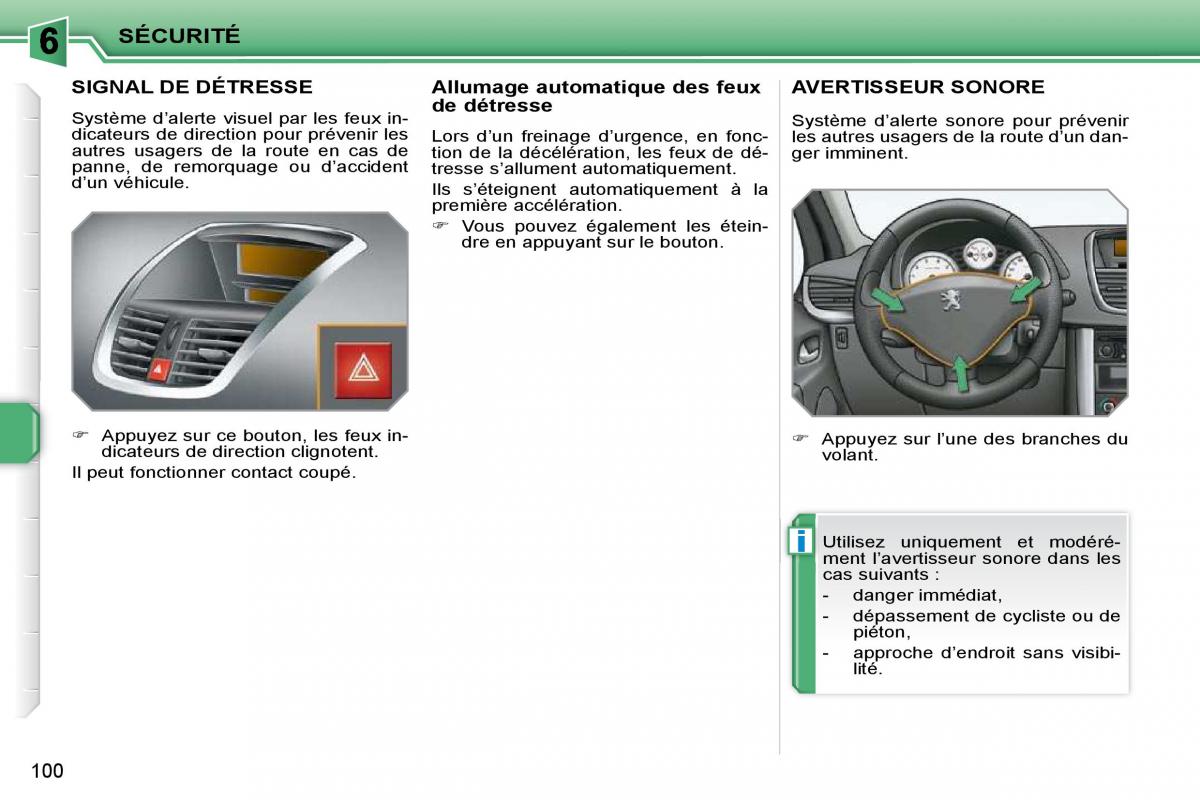 Peugeot 207 manuel du proprietaire / page 88