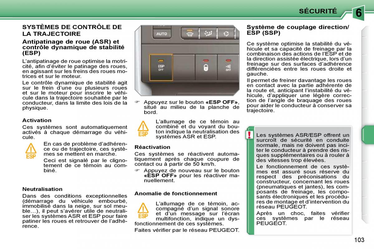 Peugeot 207 manuel du proprietaire / page 91