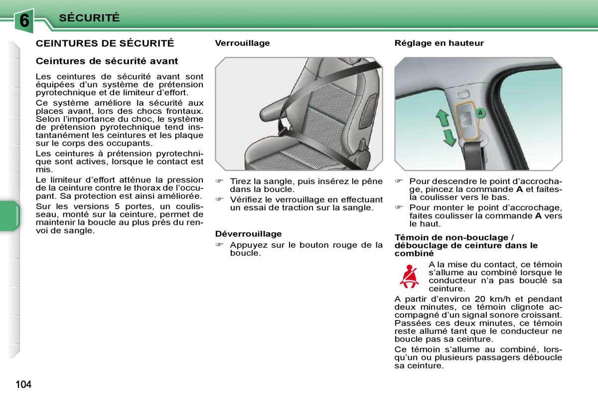 Peugeot 207 manuel du proprietaire / page 92