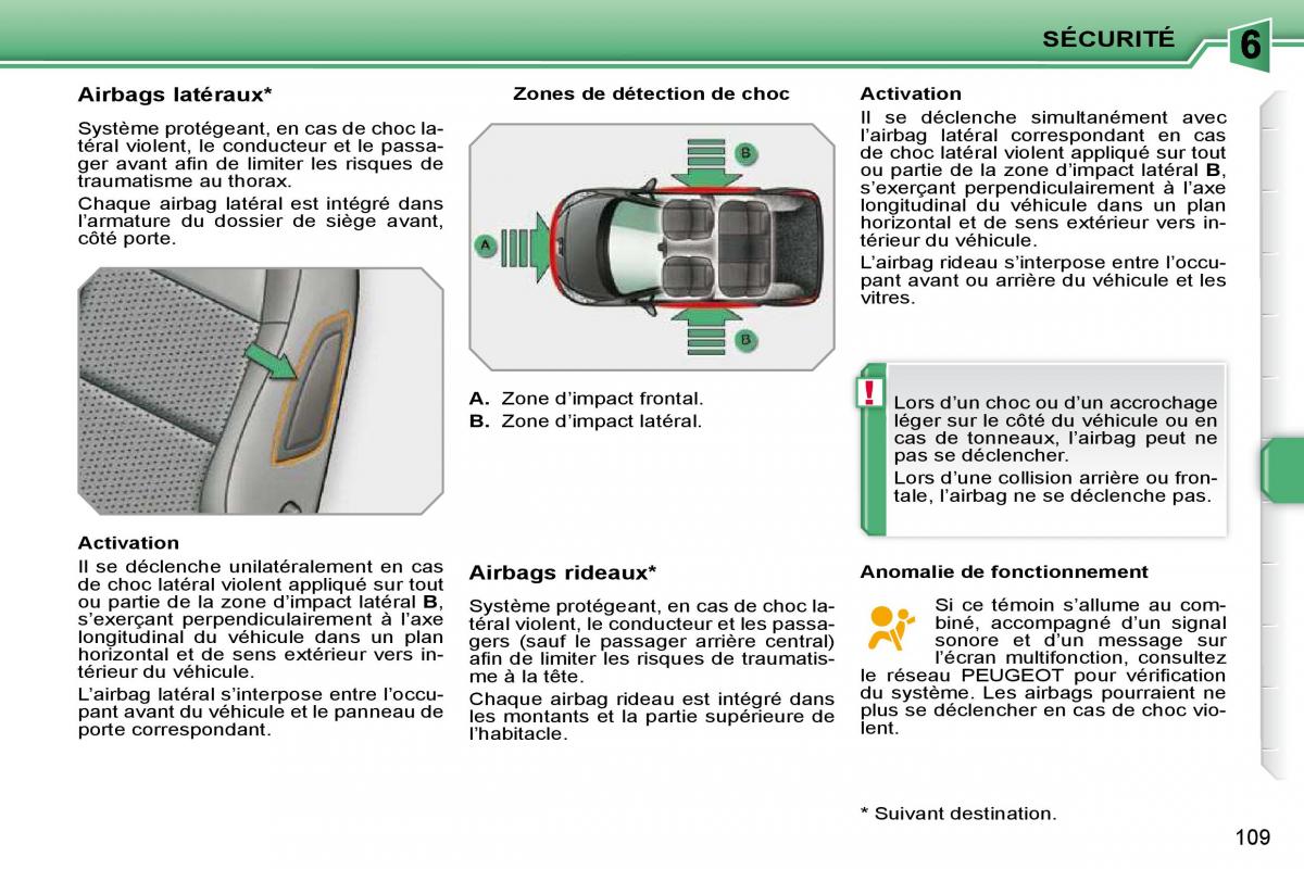 Peugeot 207 manuel du proprietaire / page 97