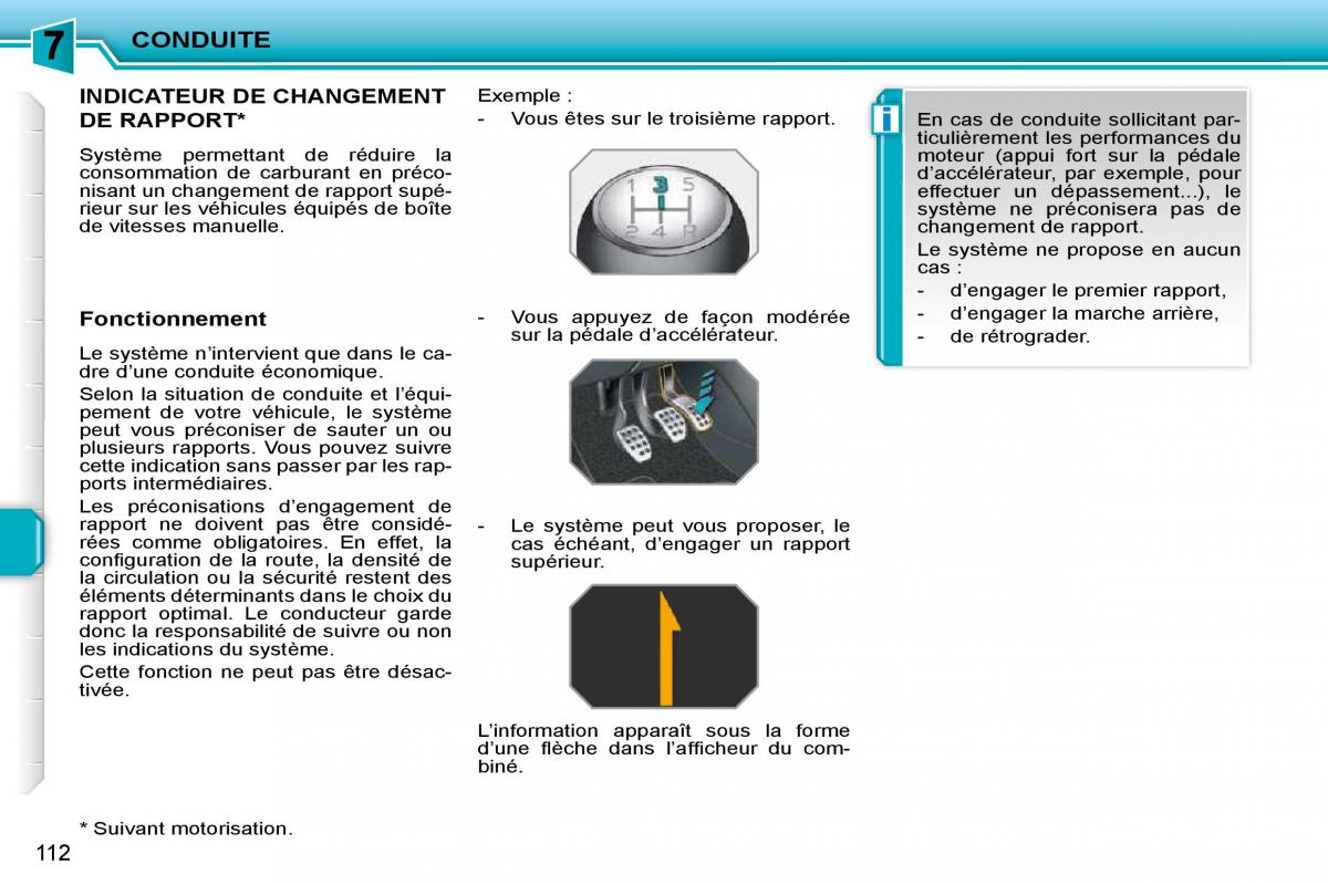 Peugeot 207 manuel du proprietaire / page 100