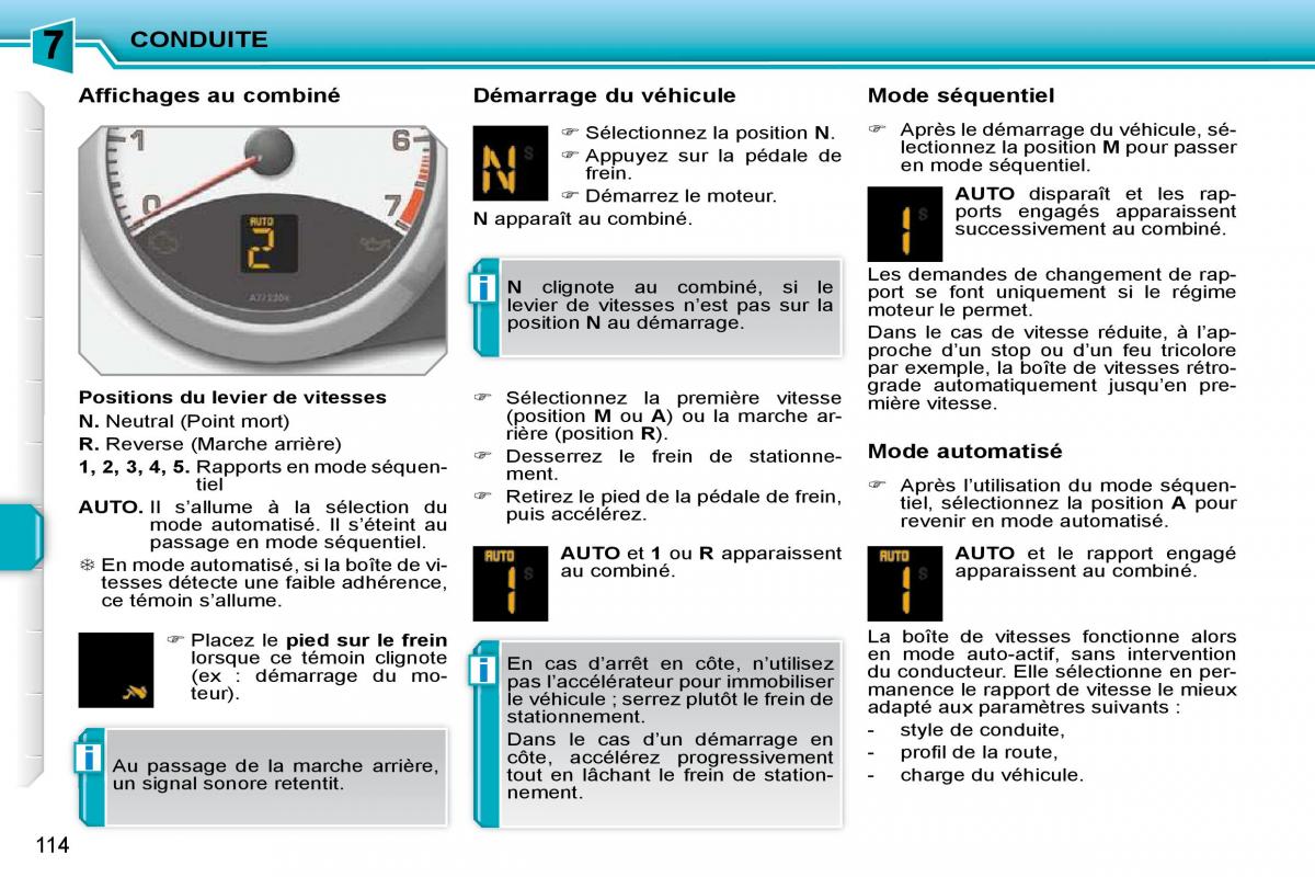 Peugeot 207 manuel du proprietaire / page 102