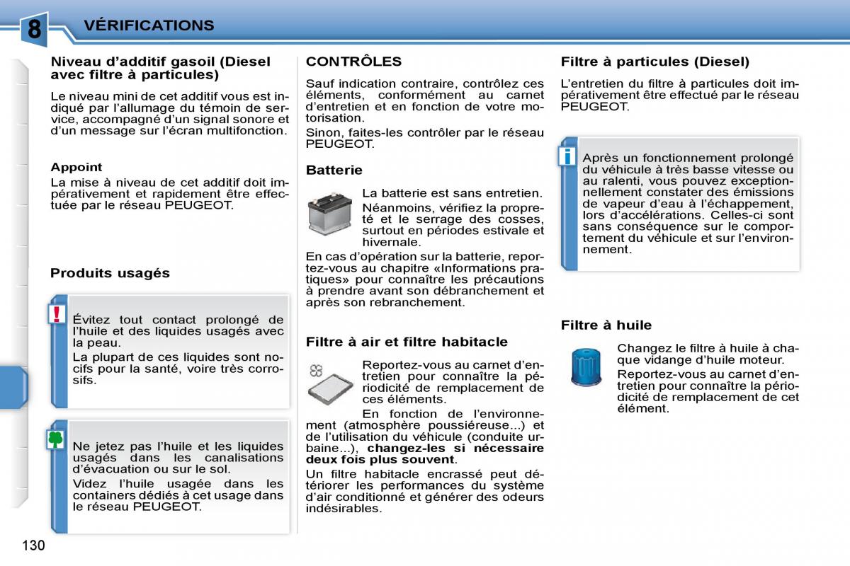 Peugeot 207 manuel du proprietaire / page 117