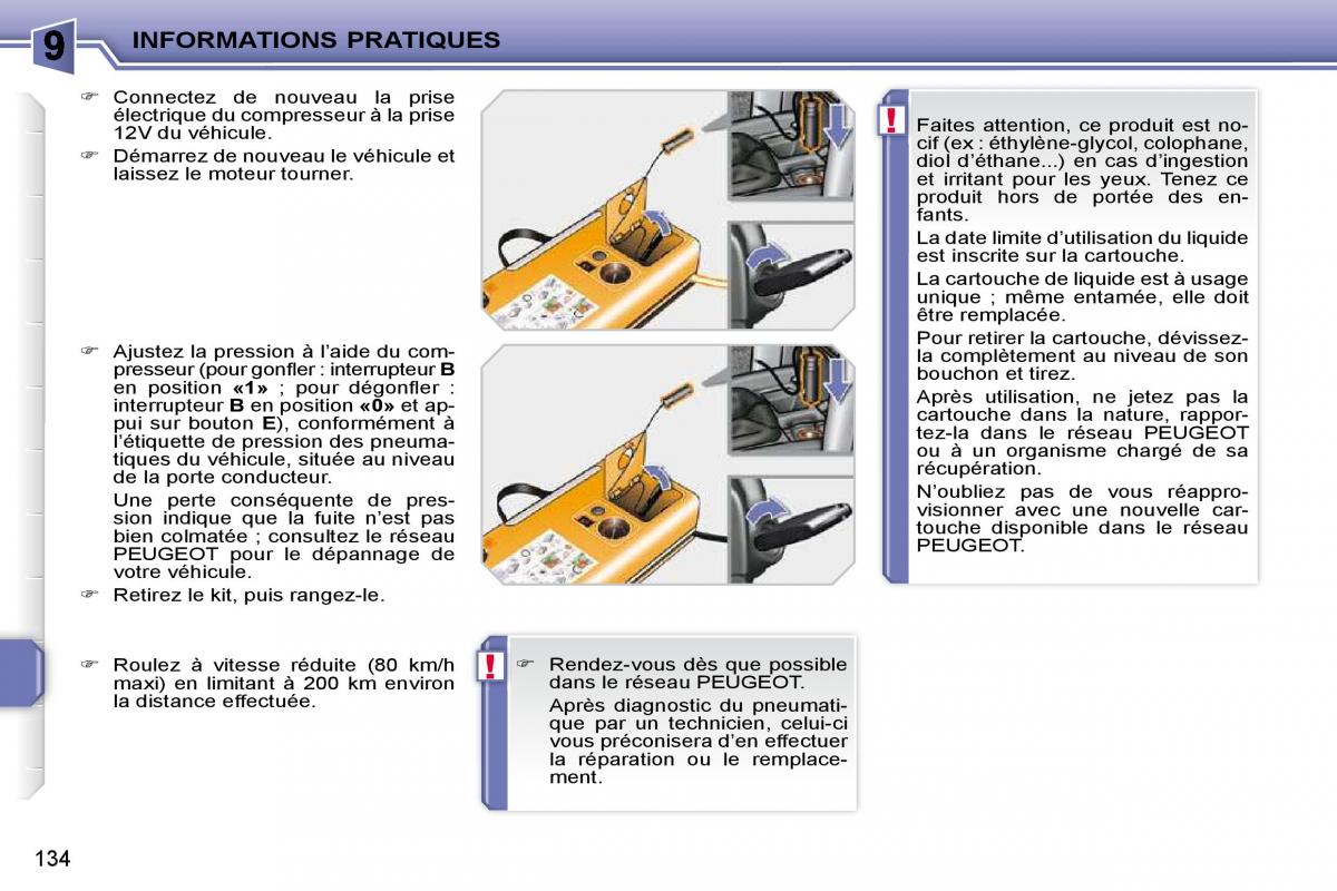 Peugeot 207 manuel du proprietaire / page 122