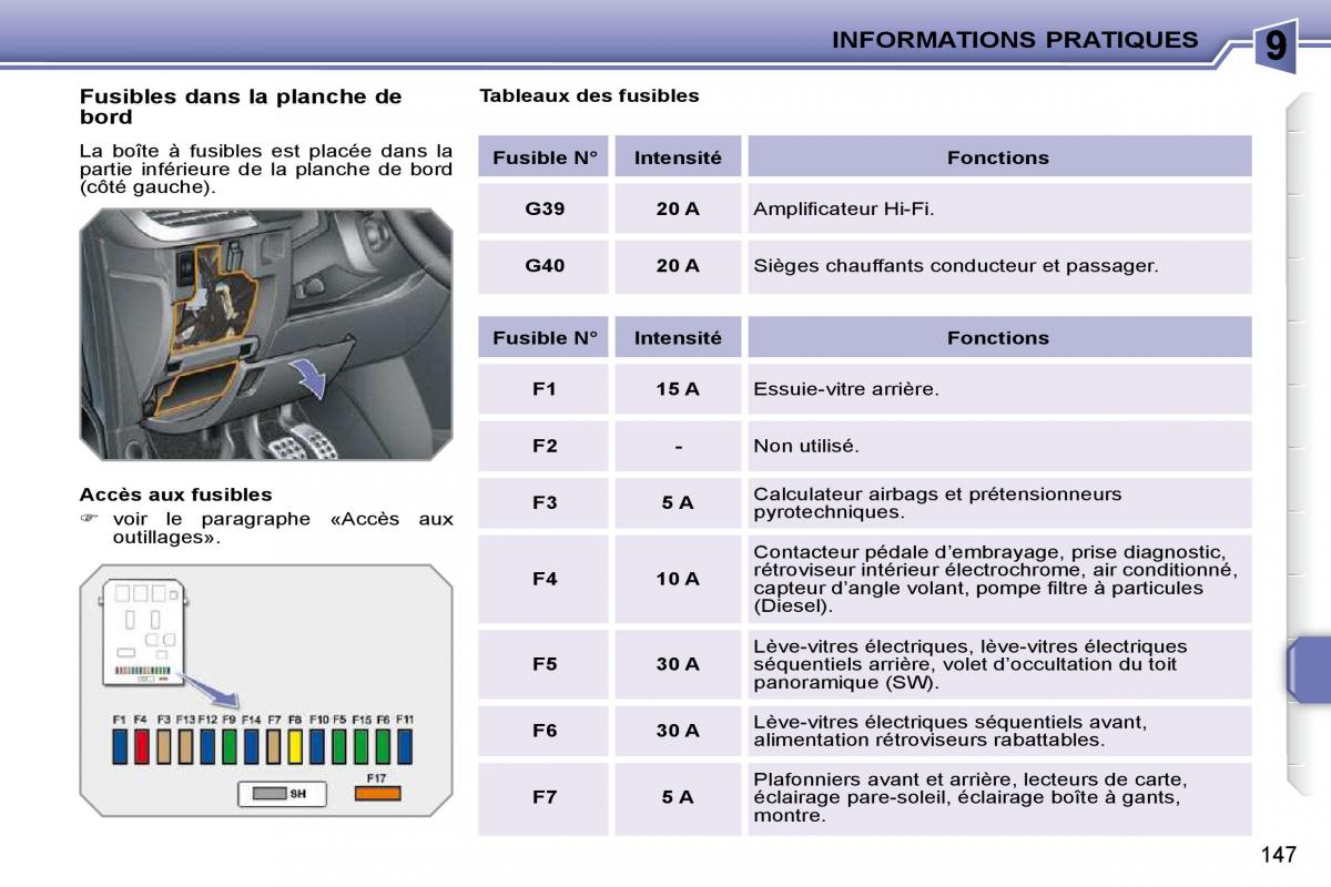 Peugeot 207 manuel du proprietaire / page 135