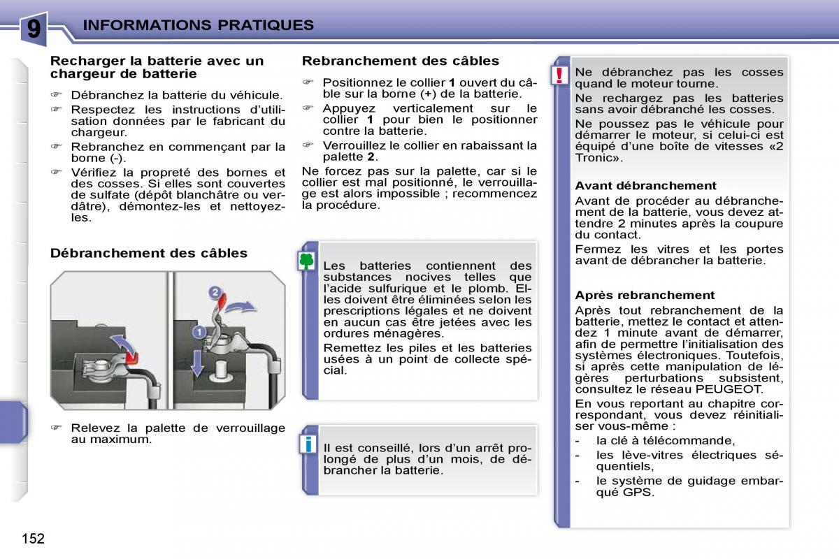 Peugeot 207 manuel du proprietaire / page 140