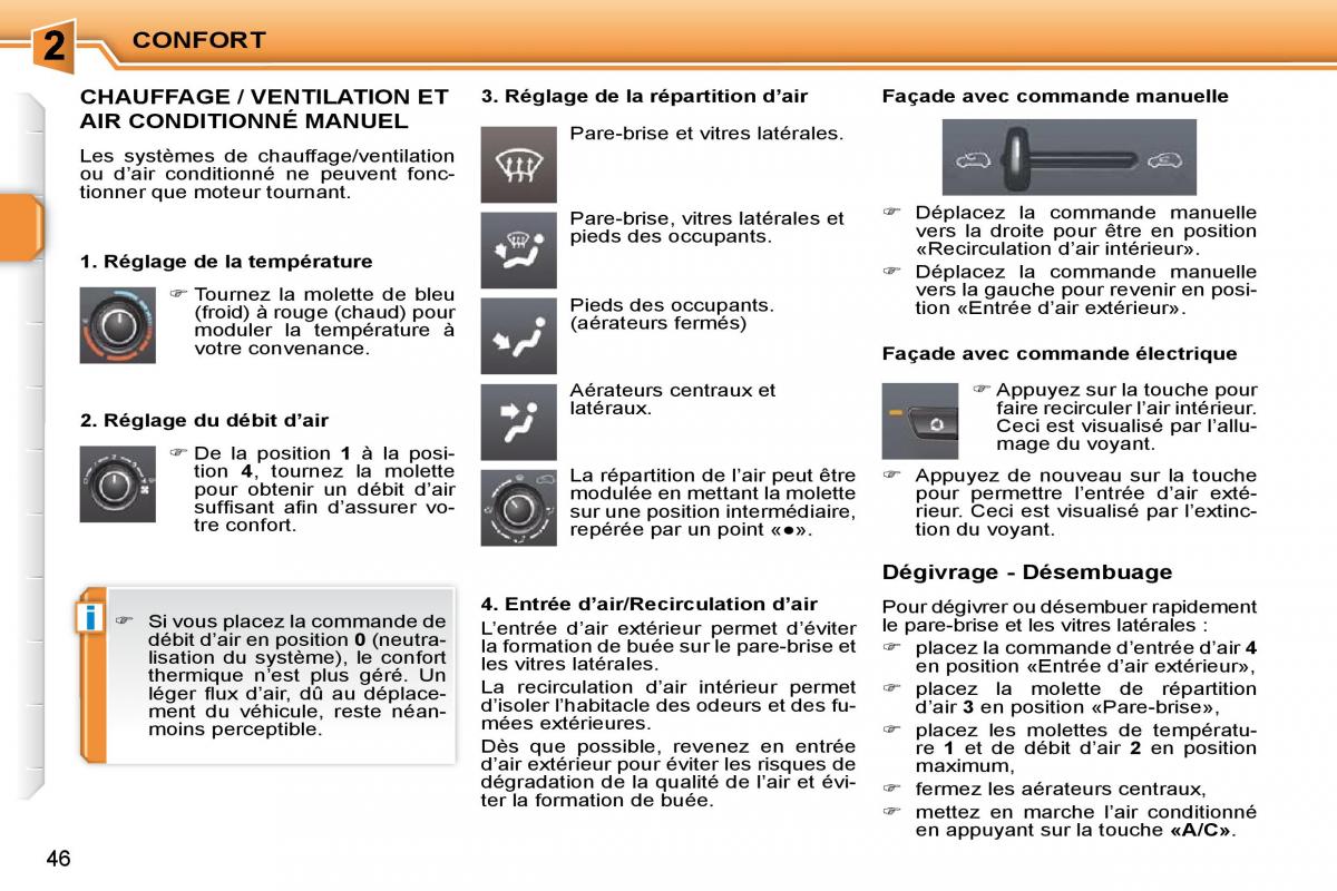 Peugeot 207 manuel du proprietaire / page 22