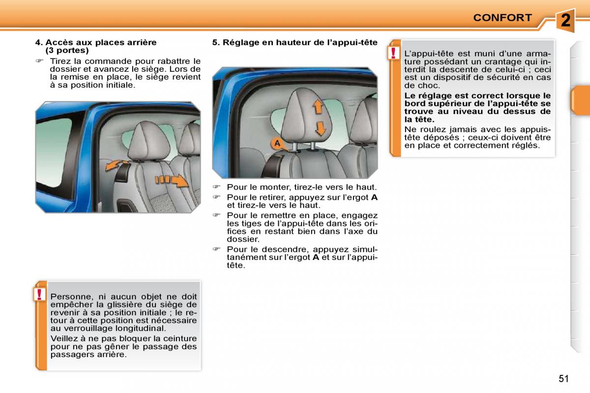 Peugeot 207 manuel du proprietaire / page 30