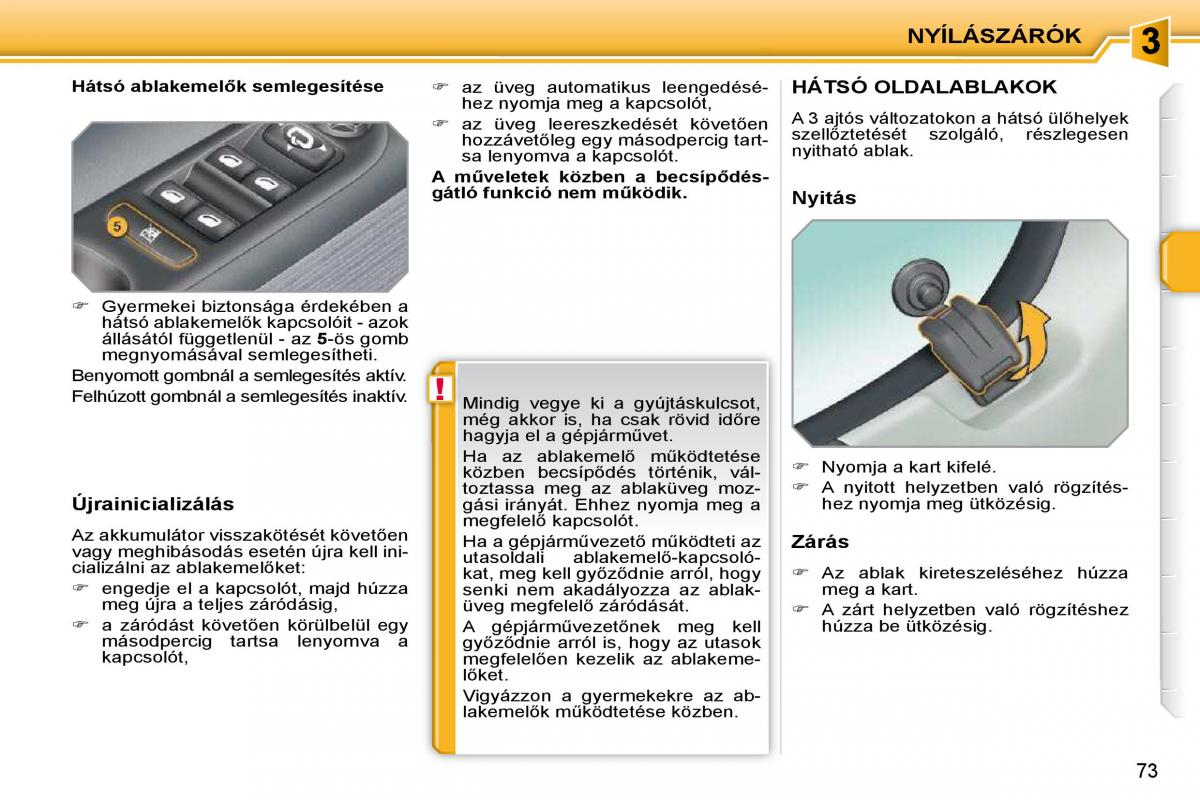 Peugeot 207 Kezelesi utmutato / page 65