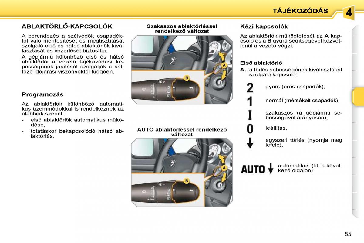 Peugeot 207 Kezelesi utmutato / page 80