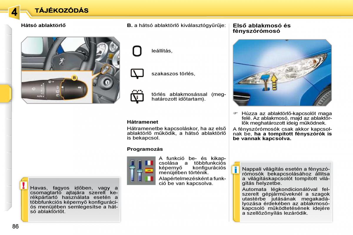 Peugeot 207 Kezelesi utmutato / page 81