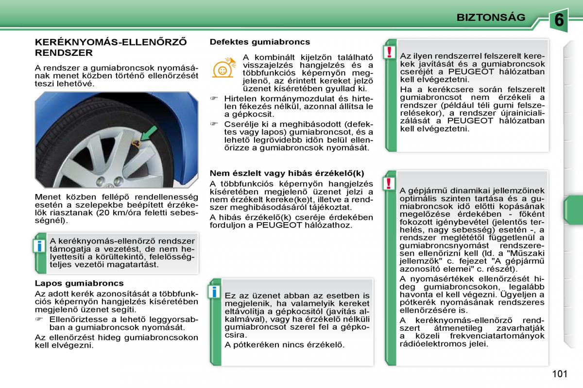 Peugeot 207 Kezelesi utmutato / page 97