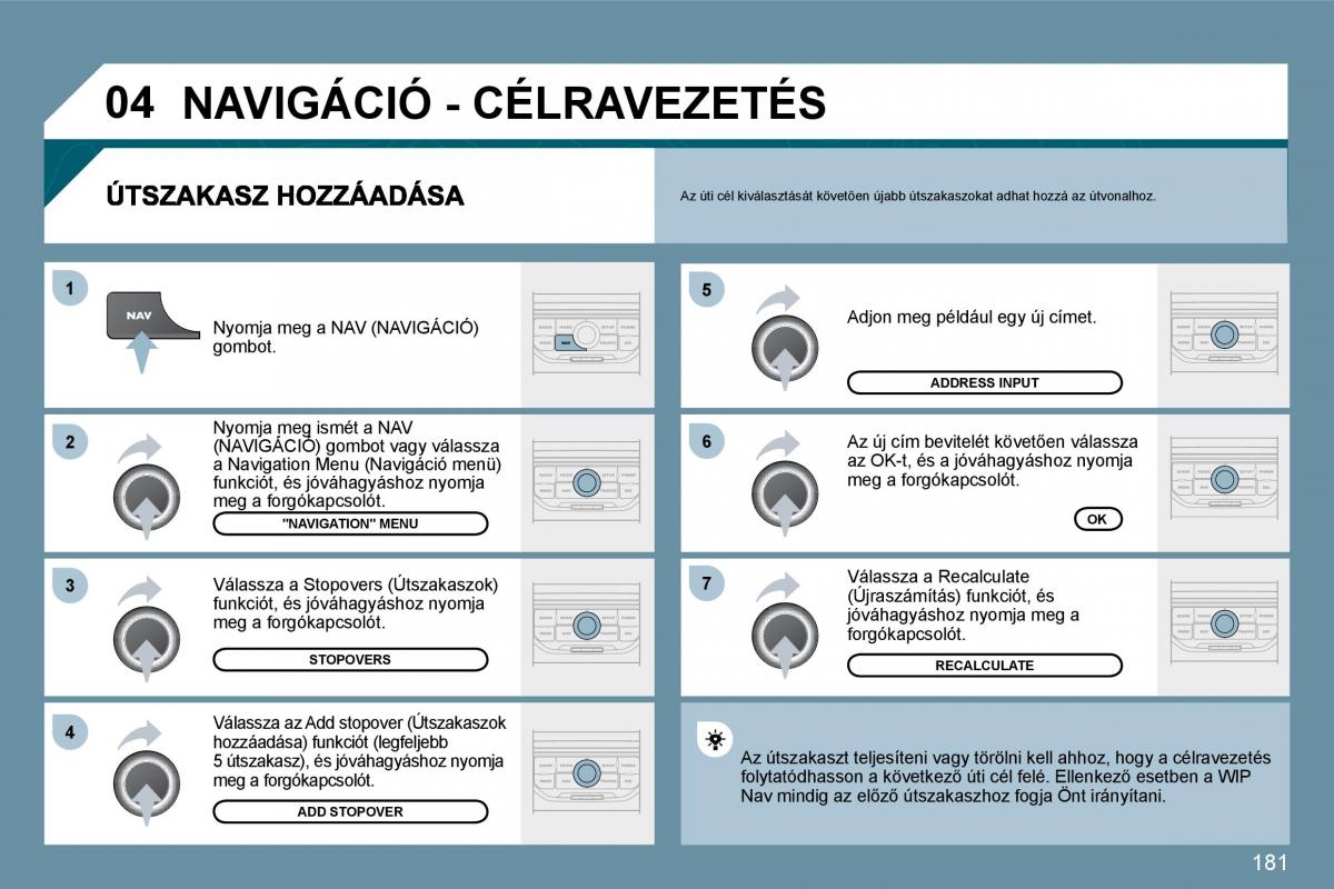 Peugeot 207 Kezelesi utmutato / page 177