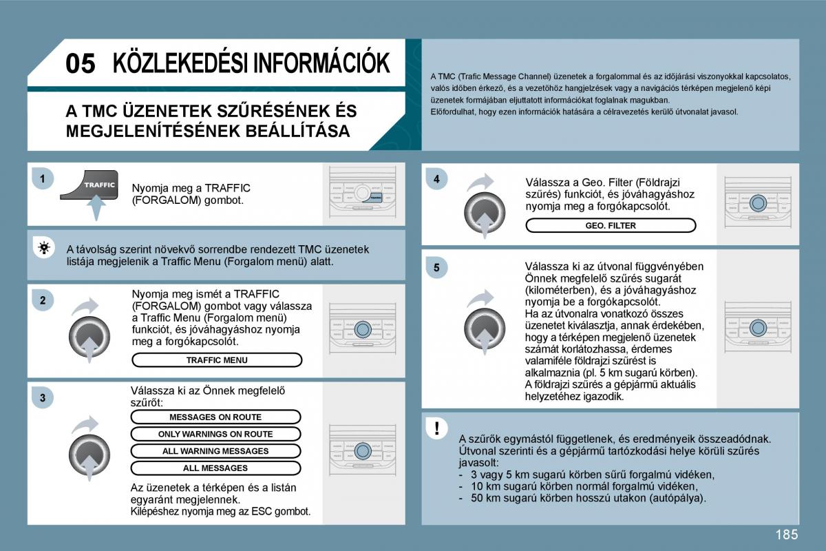 Peugeot 207 Kezelesi utmutato / page 181