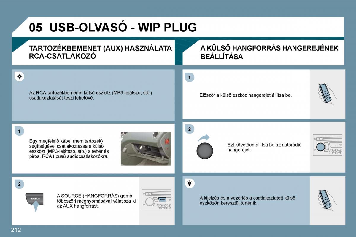 Peugeot 207 Kezelesi utmutato / page 207