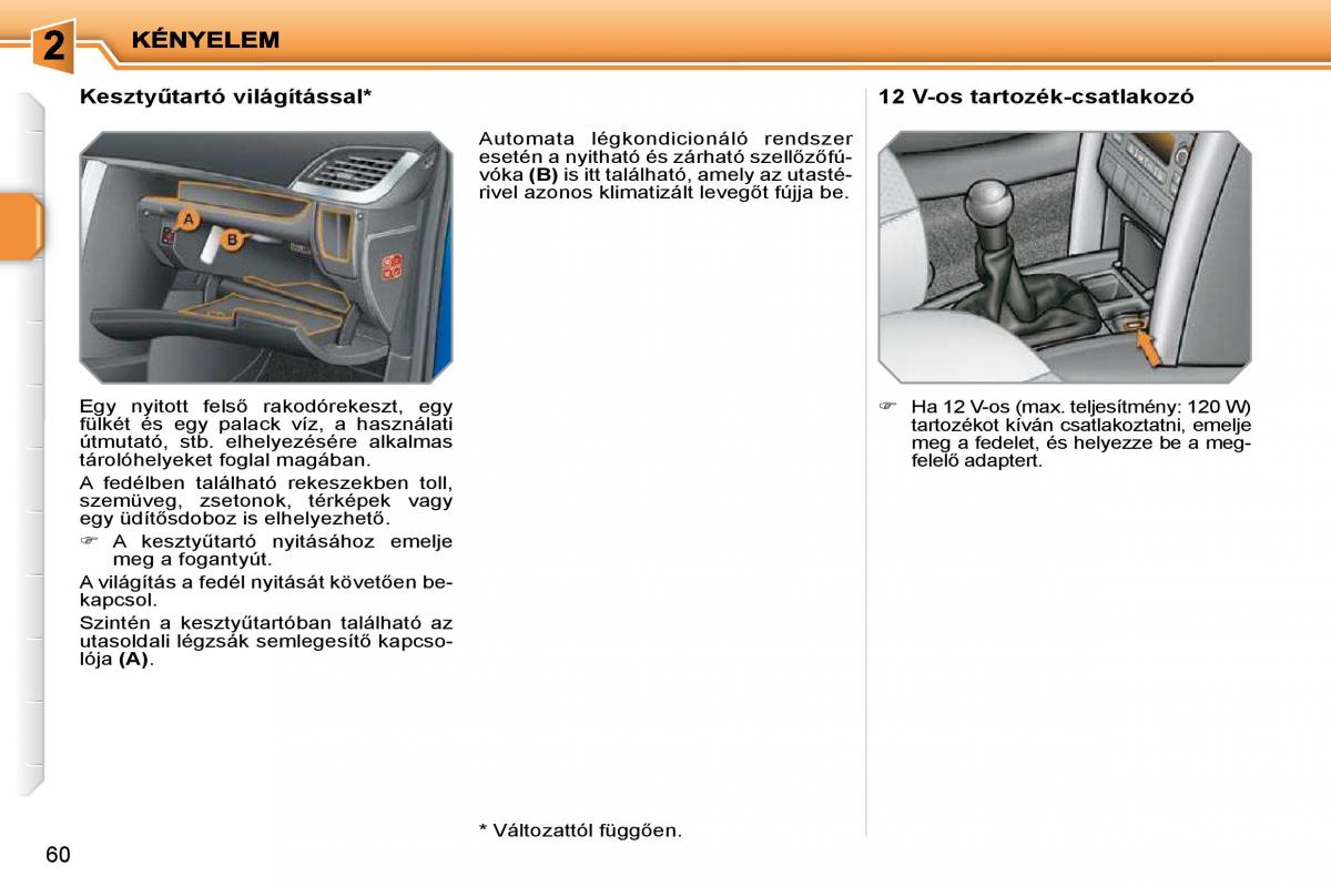 Peugeot 207 Kezelesi utmutato / page 49