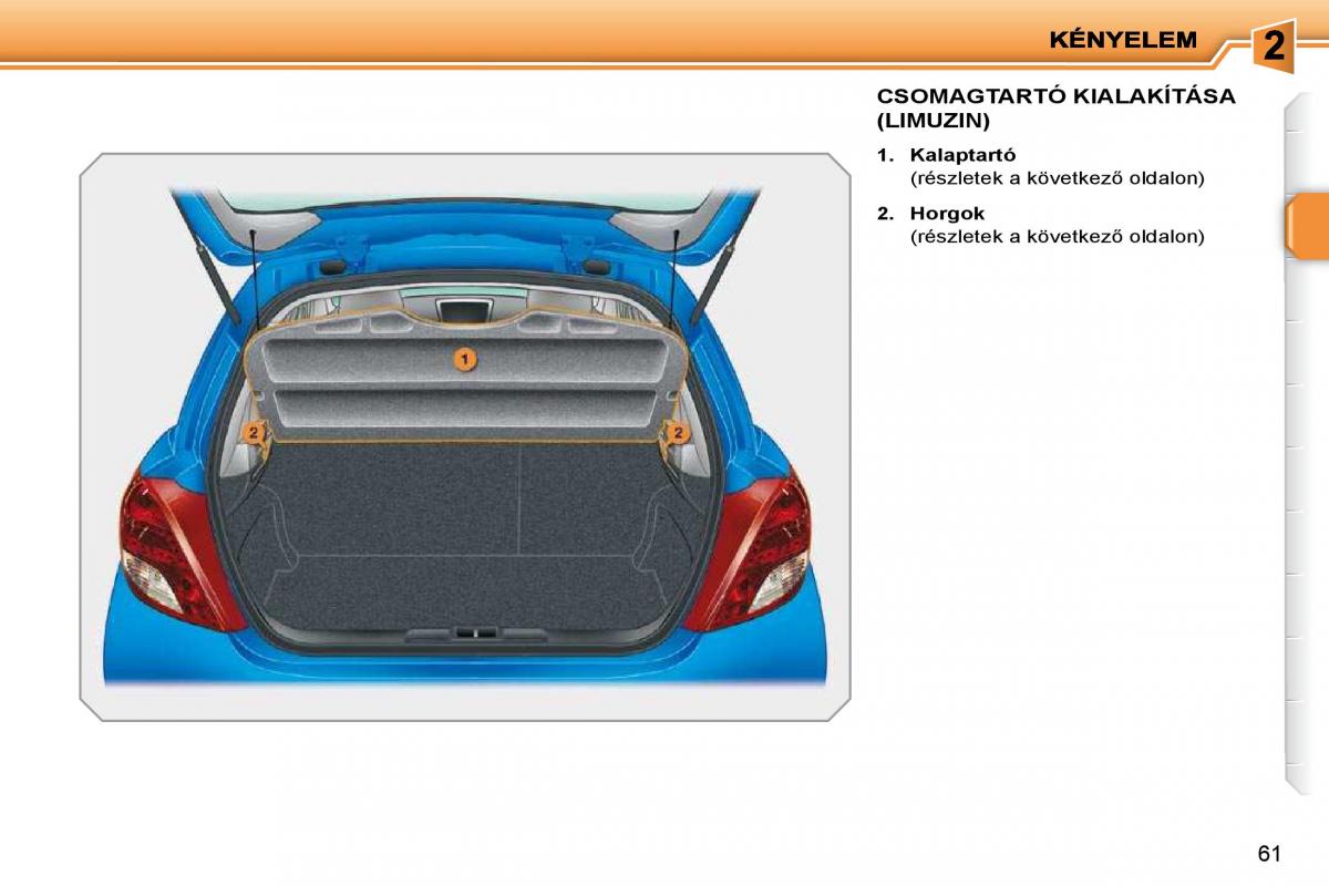 Peugeot 207 Kezelesi utmutato / page 50