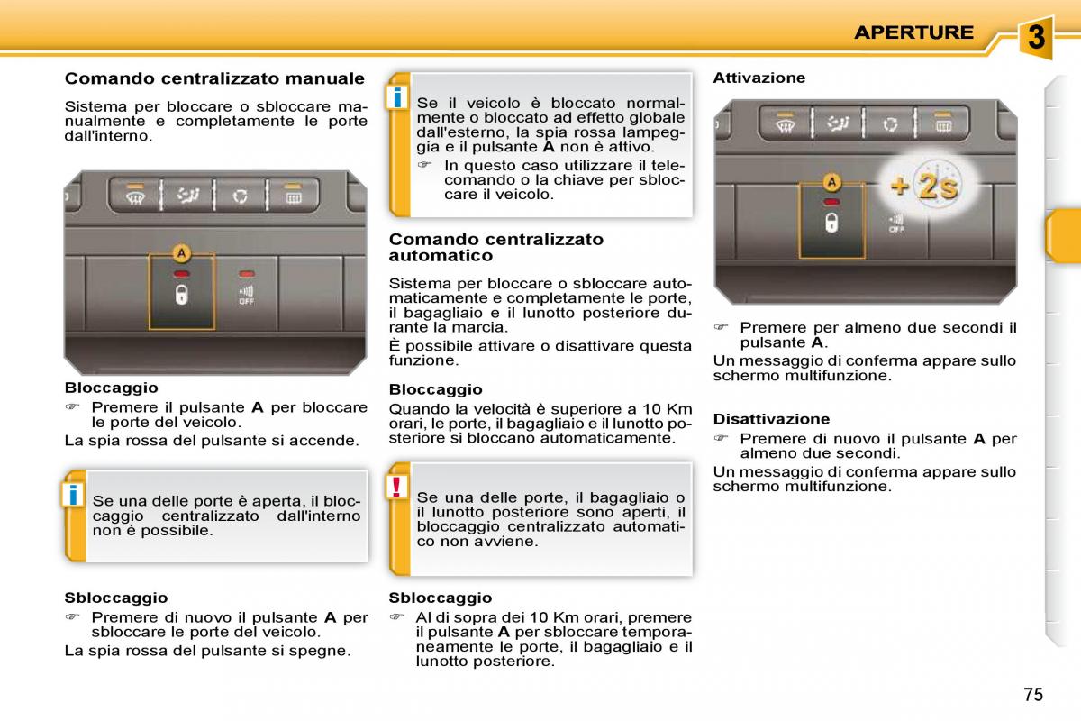 Peugeot 207 manuale del proprietario / page 67