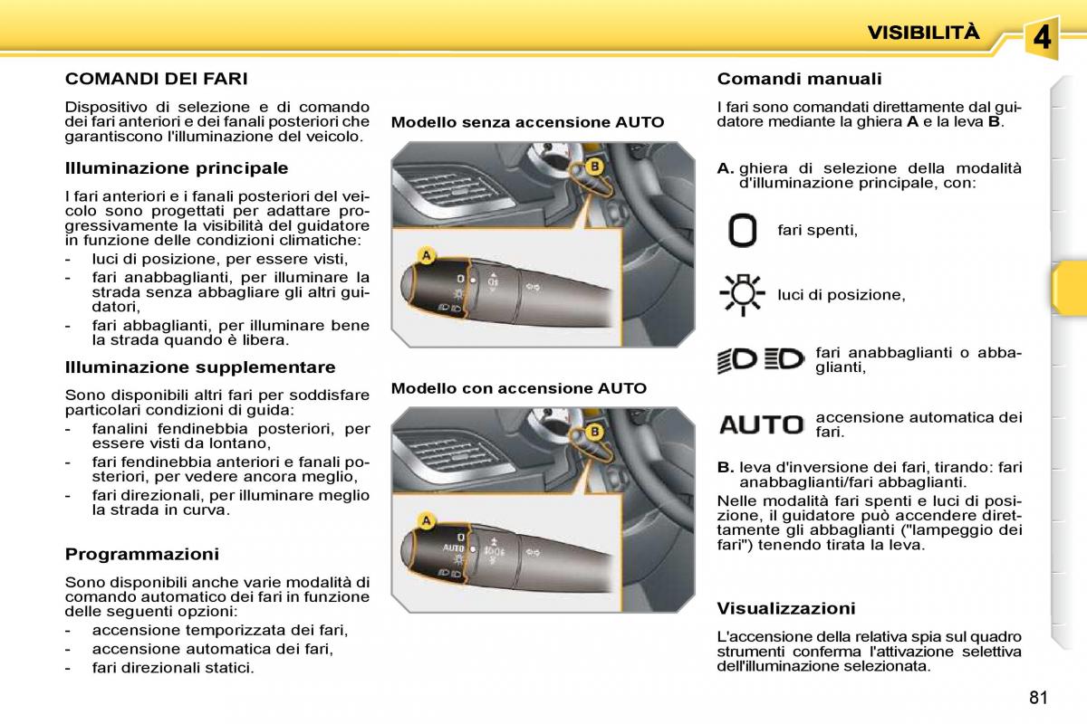 Peugeot 207 manuale del proprietario / page 75