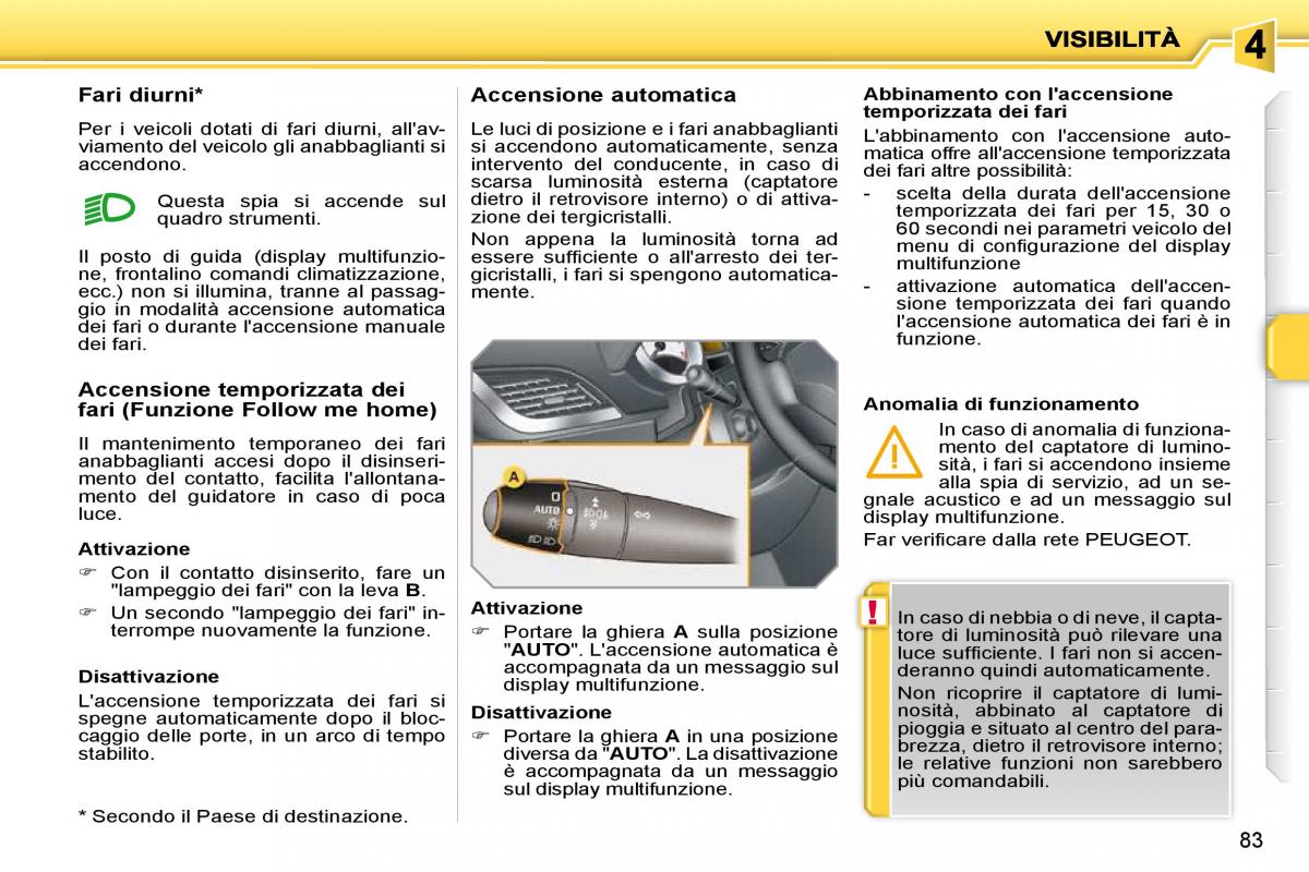 Peugeot 207 manuale del proprietario / page 77