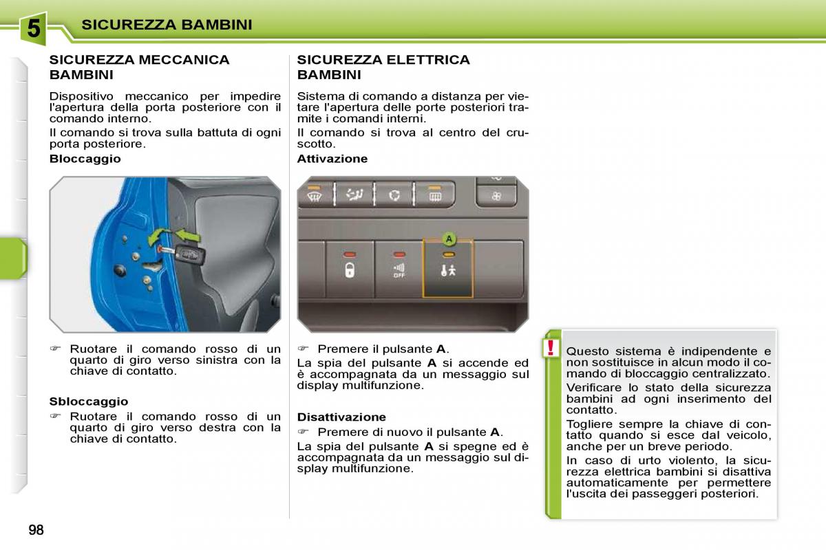 Peugeot 207 manuale del proprietario / page 94