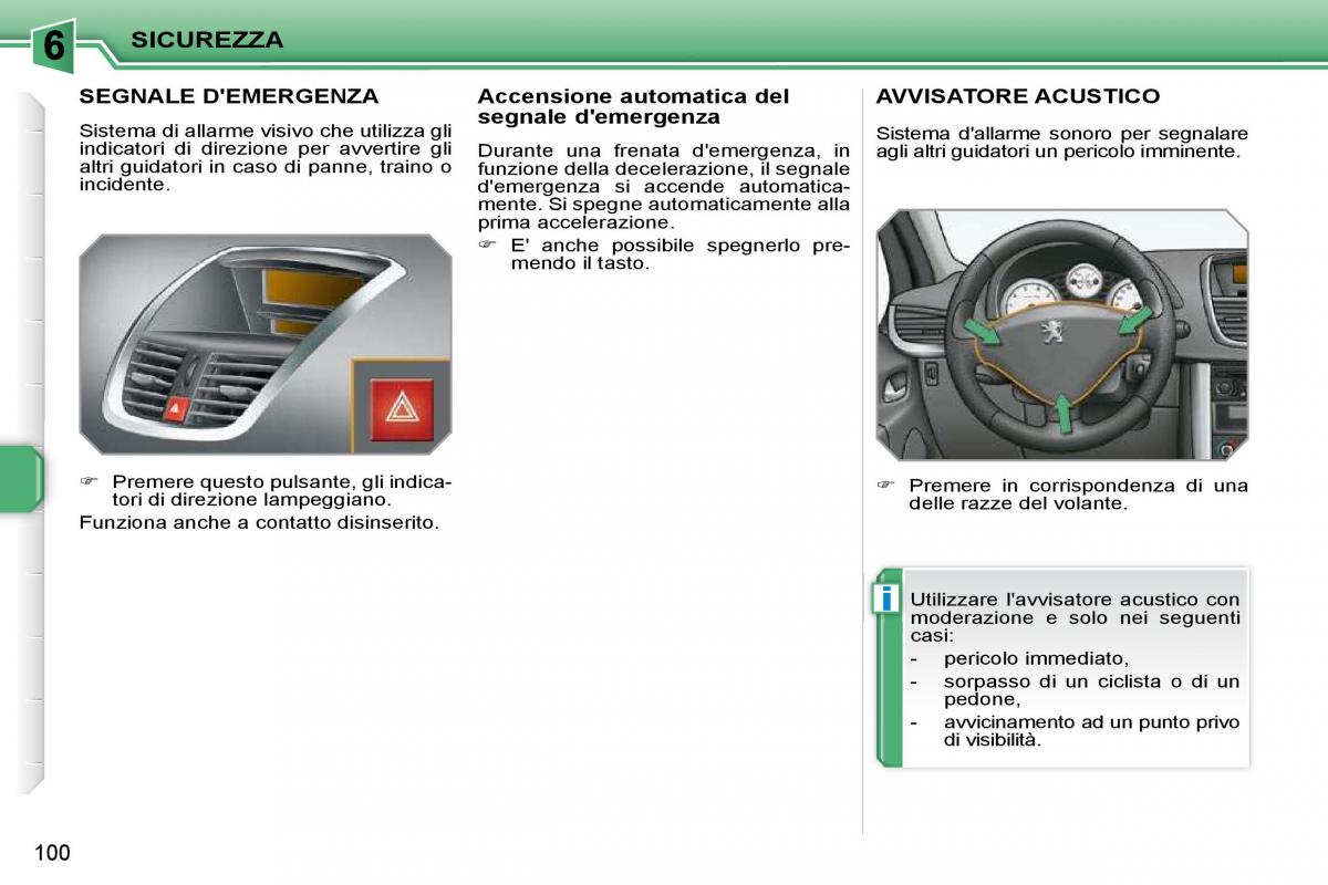 Peugeot 207 manuale del proprietario / page 96