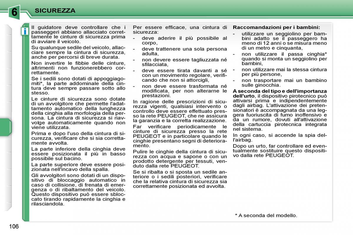 Peugeot 207 manuale del proprietario / page 102