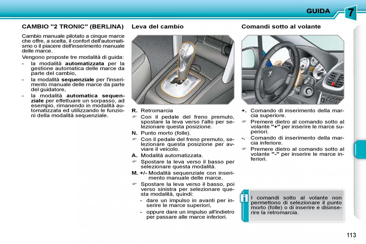 Peugeot 207 manuale del proprietario / page 109