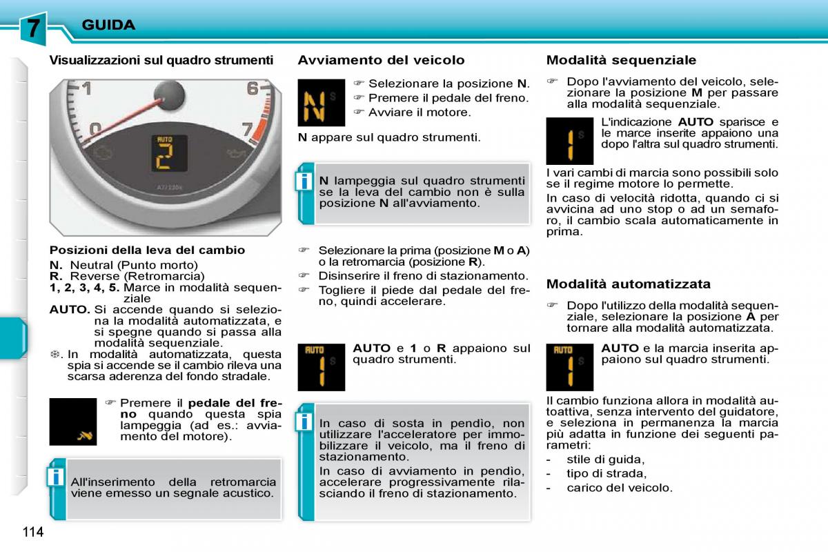 Peugeot 207 manuale del proprietario / page 110