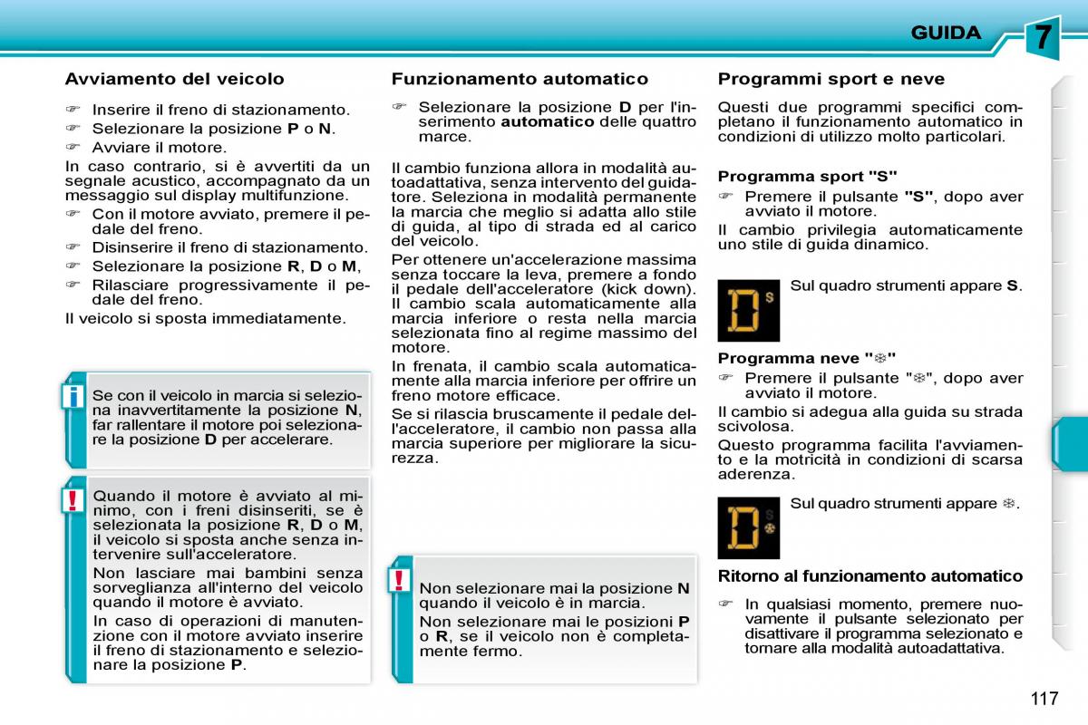 Peugeot 207 manuale del proprietario / page 113