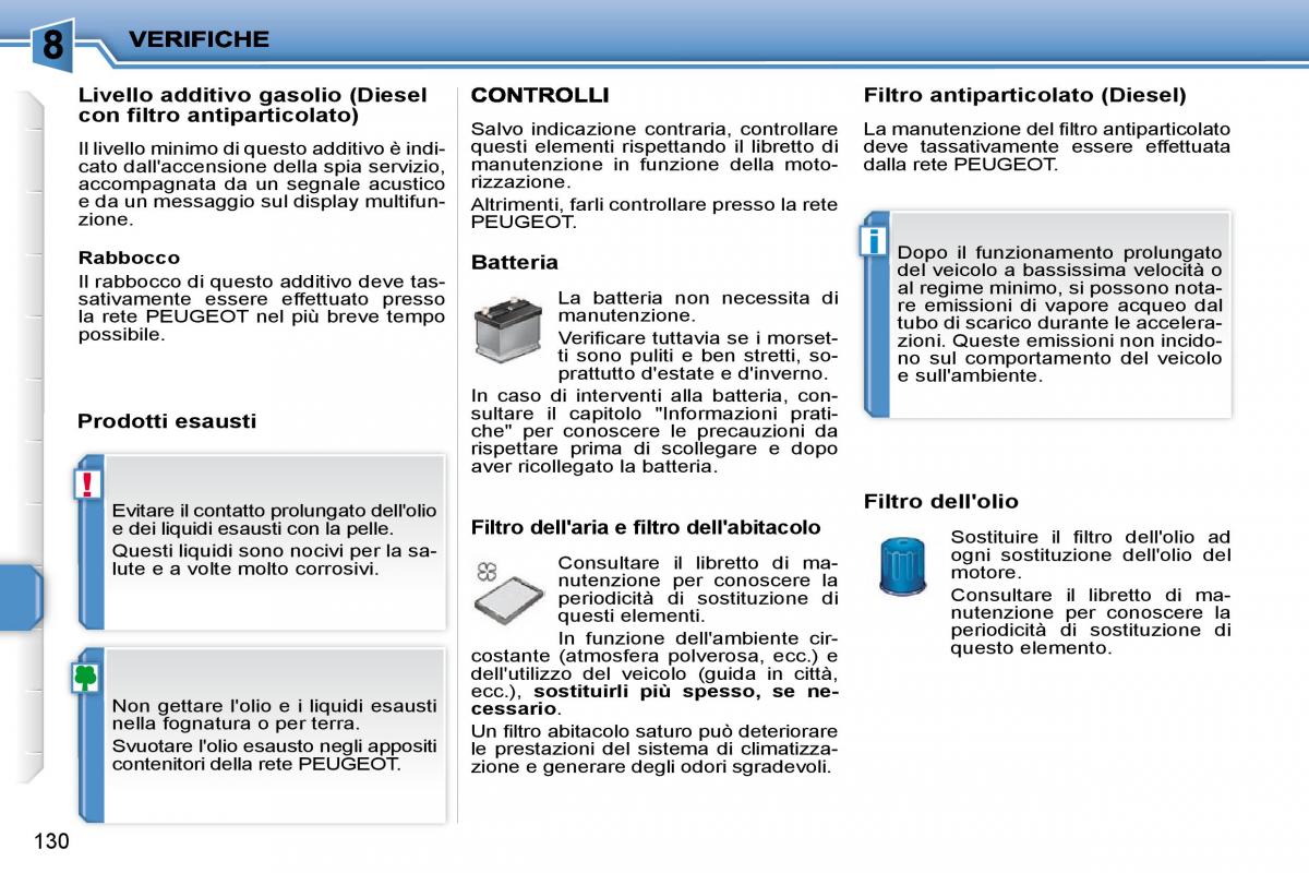 Peugeot 207 manuale del proprietario / page 125