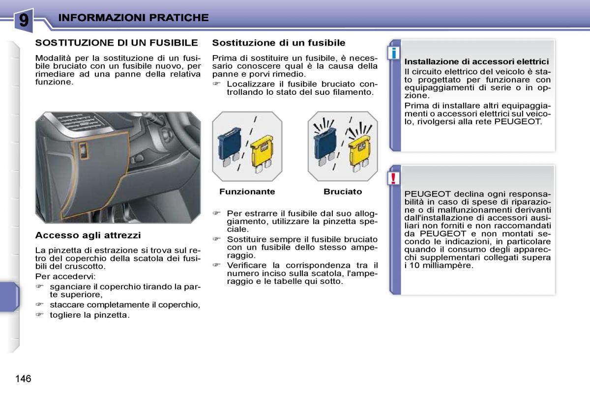 Peugeot 207 manuale del proprietario / page 142