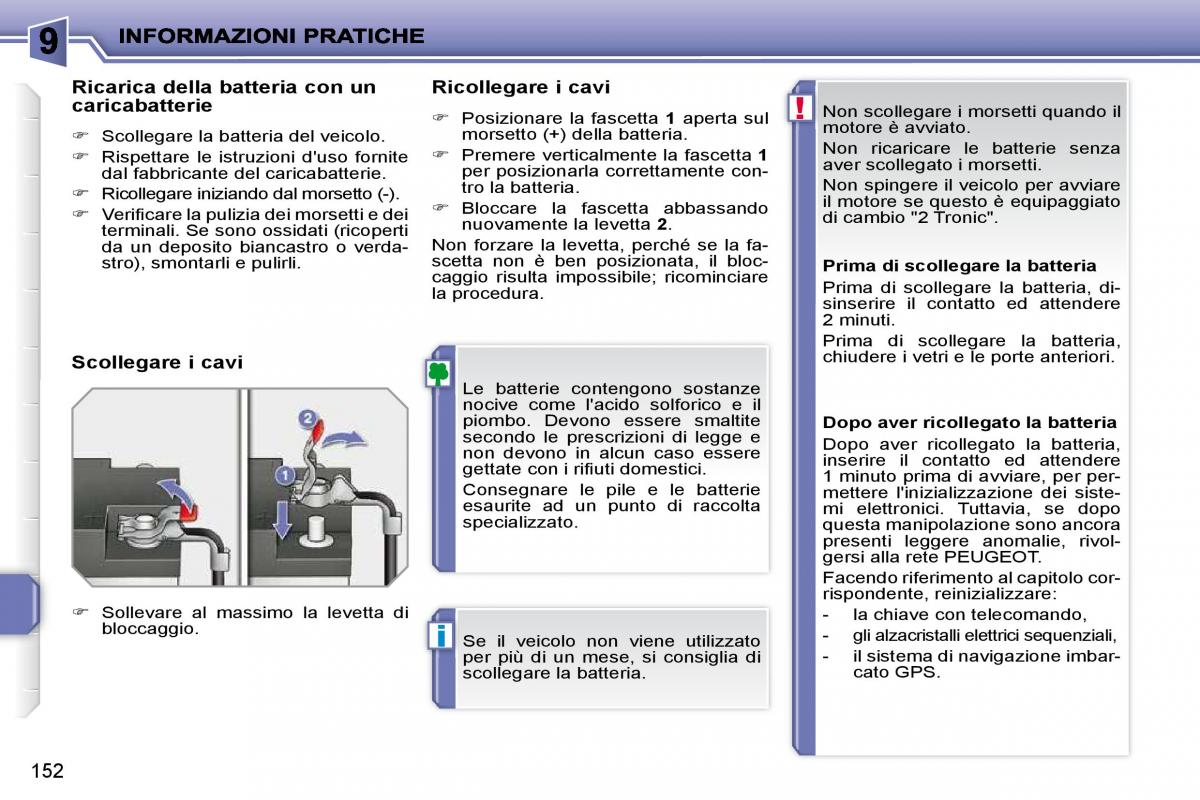 Peugeot 207 manuale del proprietario / page 148