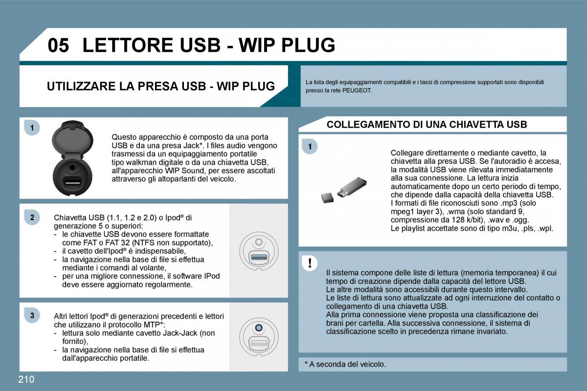 Peugeot 207 manuale del proprietario / page 205