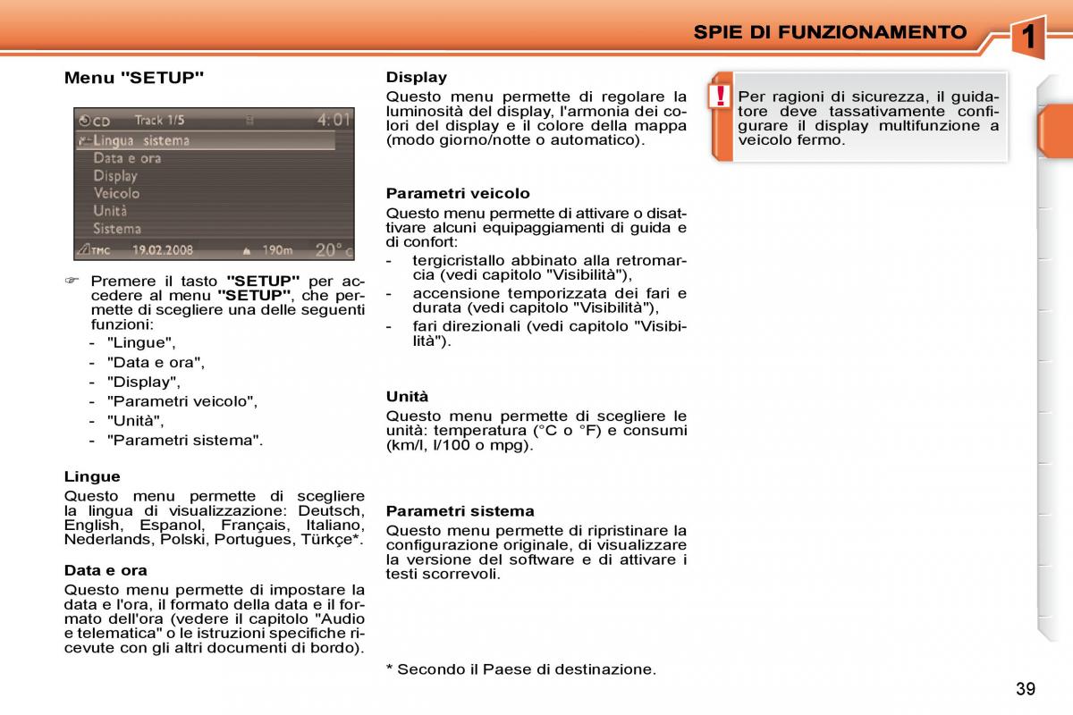 Peugeot 207 manuale del proprietario / page 22