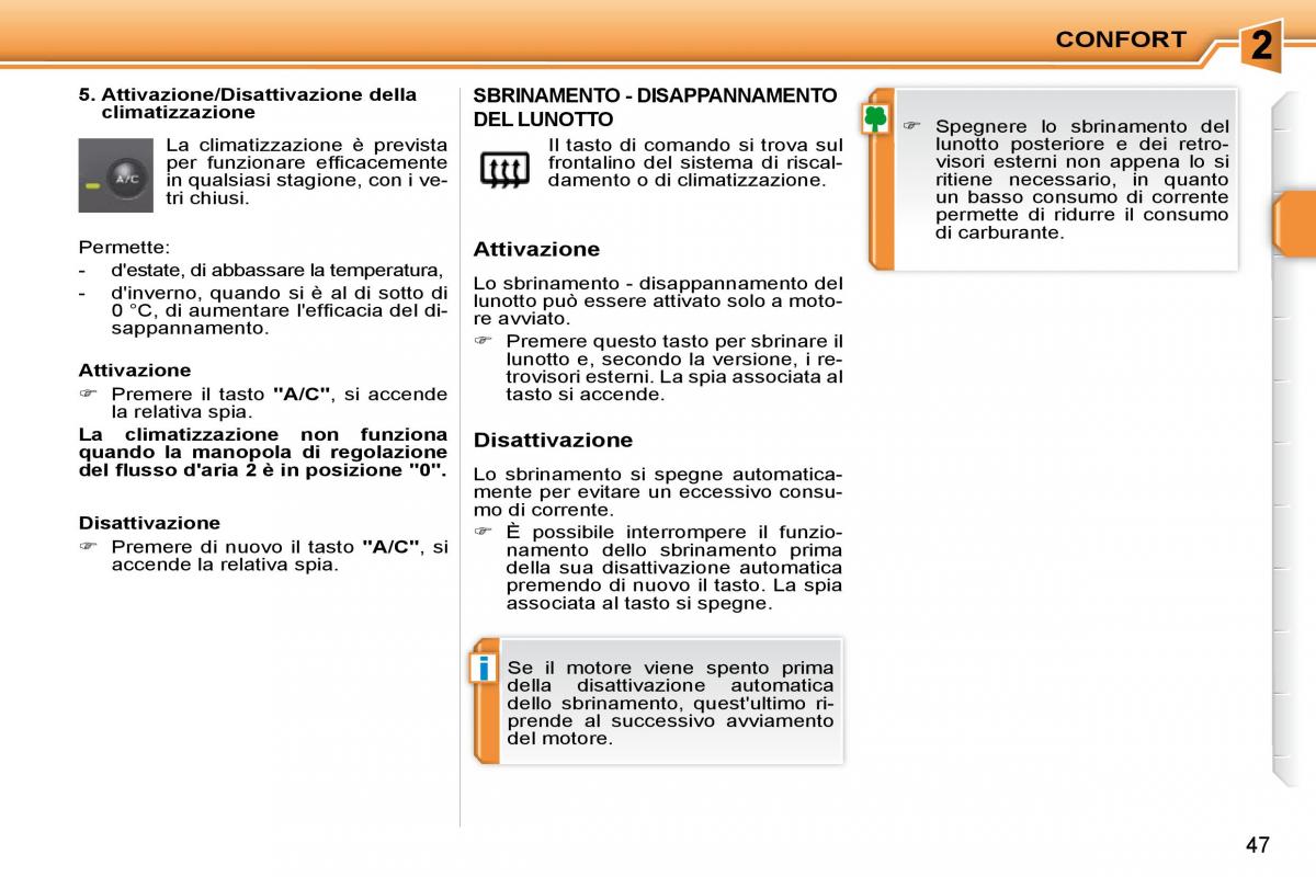 Peugeot 207 manuale del proprietario / page 33