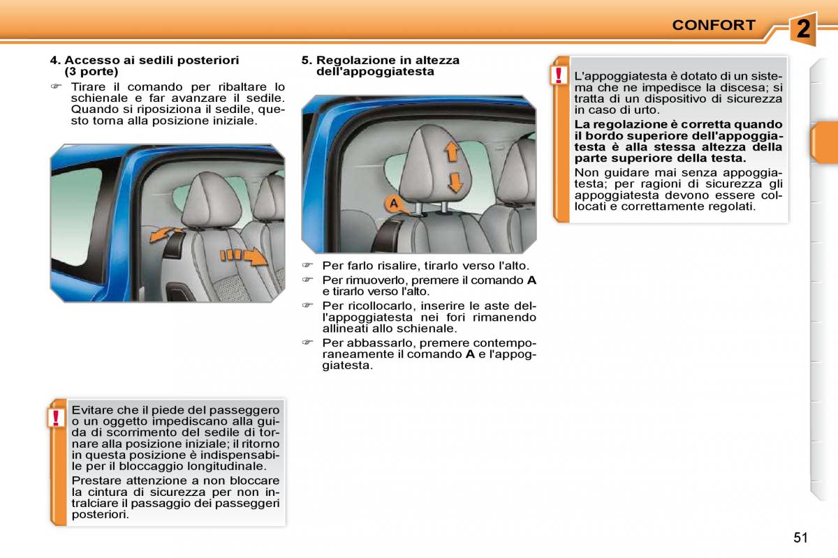 Peugeot 207 manuale del proprietario / page 38