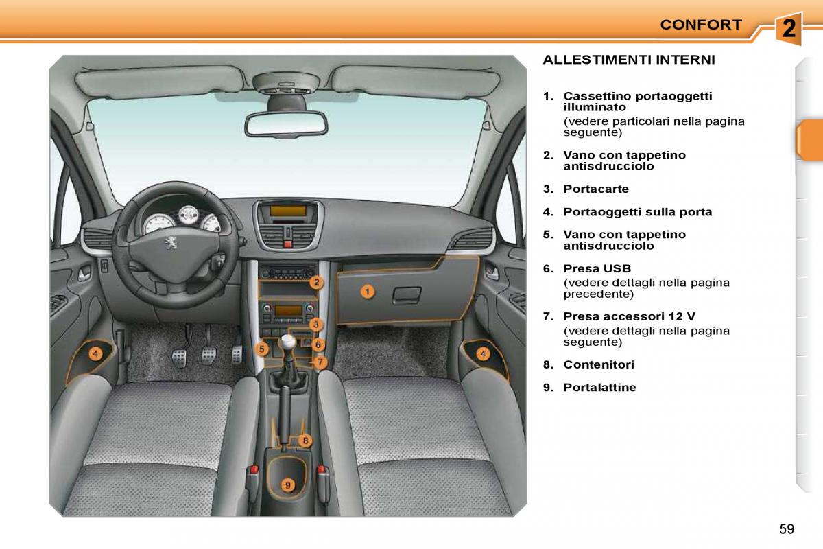 Peugeot 207 manuale del proprietario / page 48