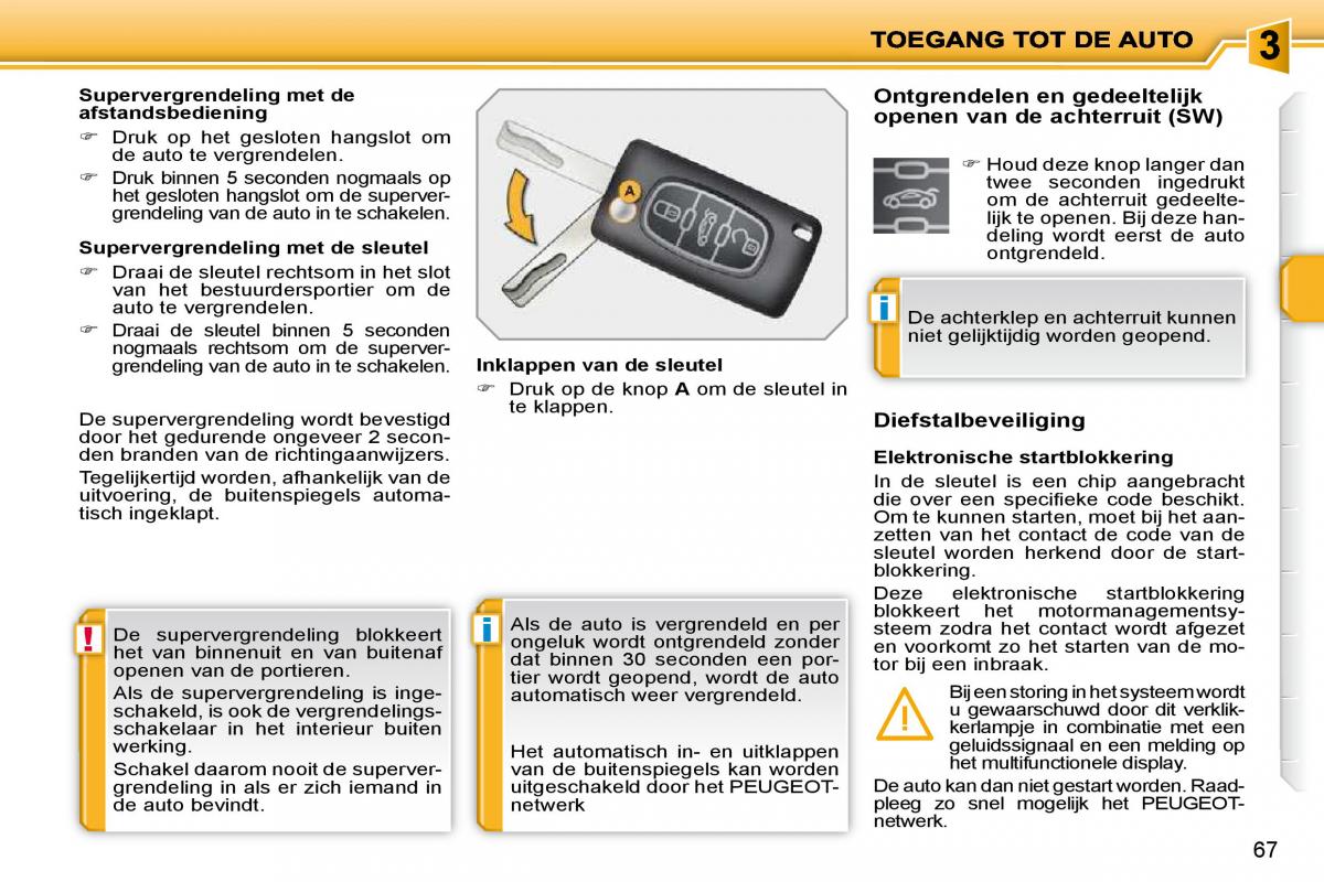 Peugeot 207 handleiding / page 56